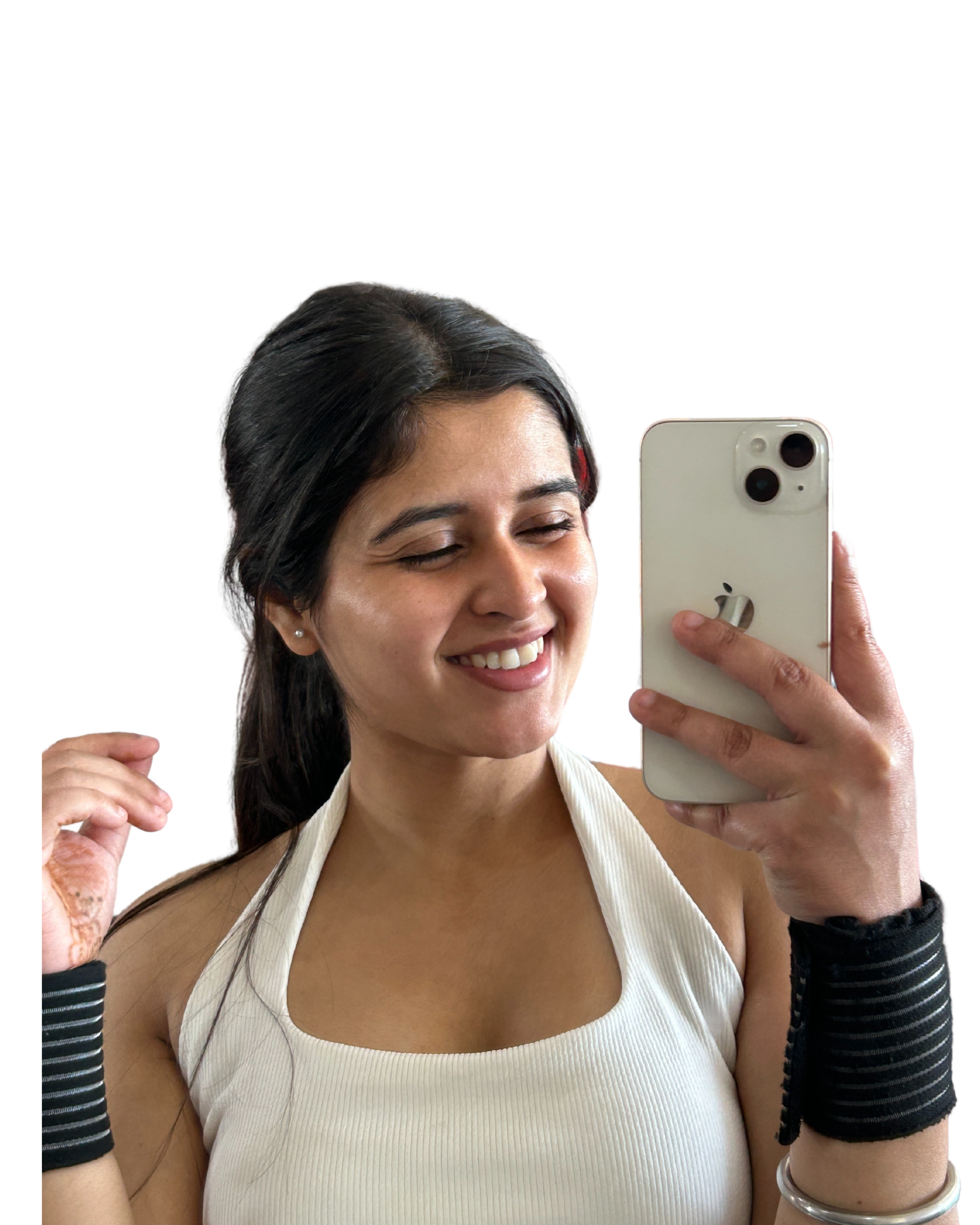 Happy Customer with Products